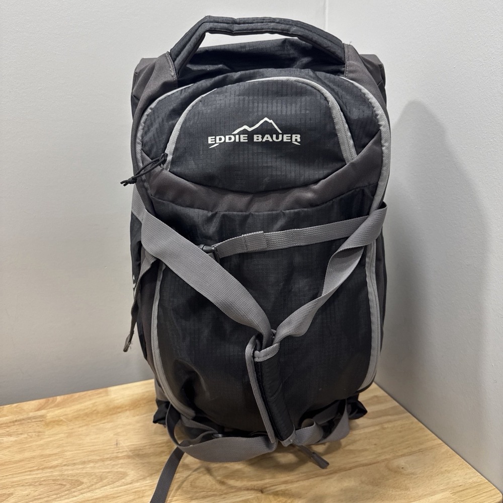 Eddie Bauer Commuter Duffel Rolling Carry On Backpack Wheeled Travel Bag Black